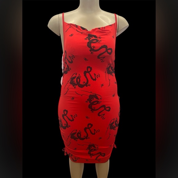 J for Justify Dresses & Skirts - NWT J for Justify Size‎ L Red Ruched Dress.